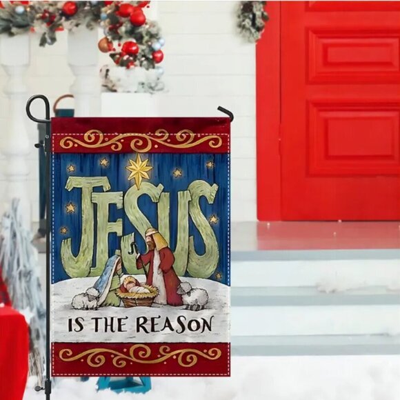 Jesus Is the Reason Yard Flag NWT - Picture 1 of 4